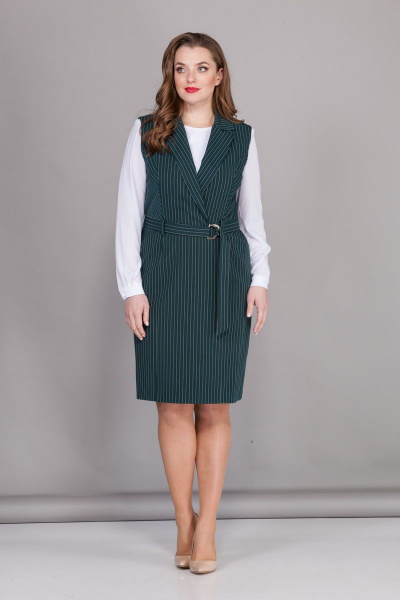 Блуза, сарафан БАГРЯНИЦА 2118 зеленый - фото 3