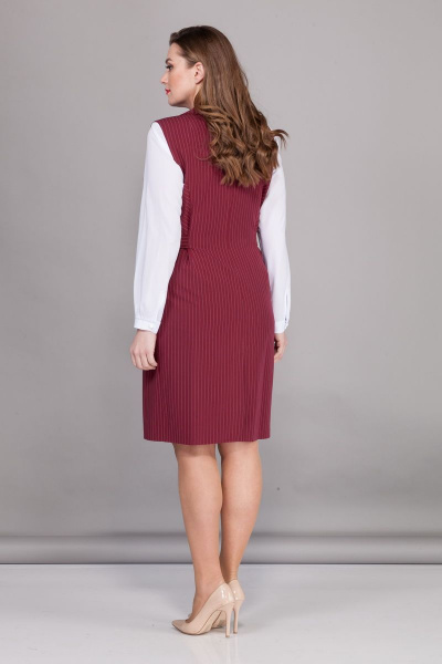 Блуза, сарафан БАГРЯНИЦА 2118 марсала - фото 2