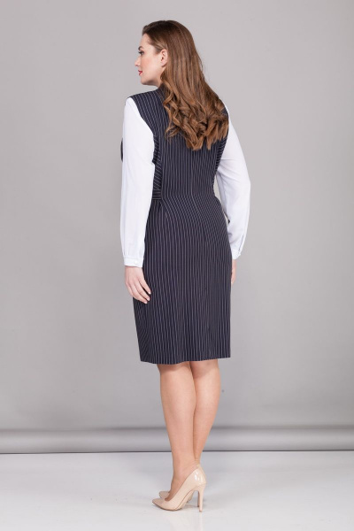 Блуза, сарафан БАГРЯНИЦА 2118 тёмно-синий - фото 3