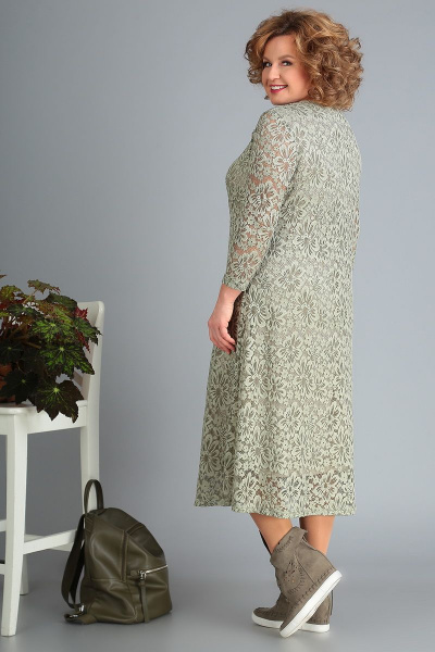 Платье Algranda А3378-олива - фото 4