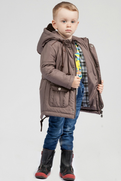 Куртка Lona 7221И коричневый - фото 3