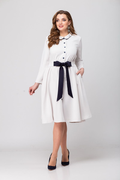 Блуза, платье Djerza 1444 белый - фото 2