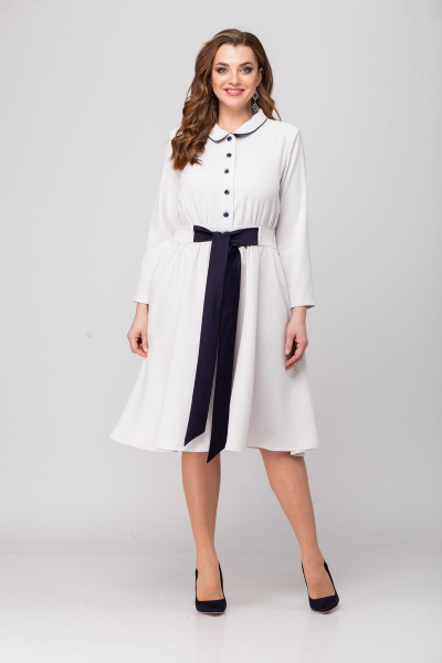 Блуза, платье Djerza 1444 белый - фото 10