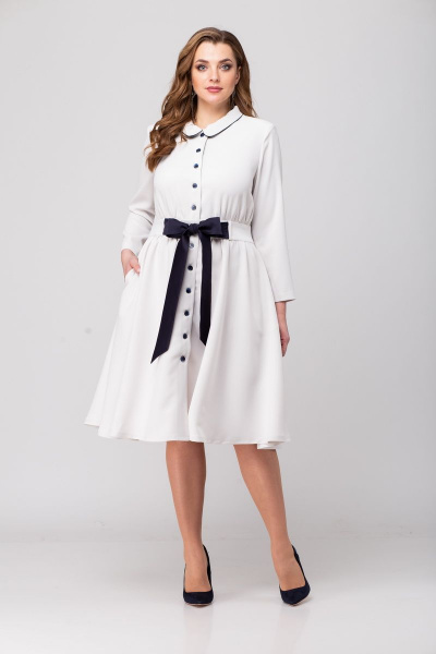 Блуза, платье Djerza 1444 белый - фото 11