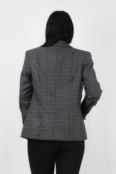 Деловой жакет из текстиля в сером цвете VLADOR 500517 серый - фото 3