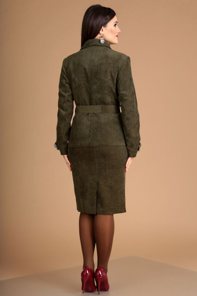 Жакет, юбка Мода Юрс 2434 зеленый - фото 5