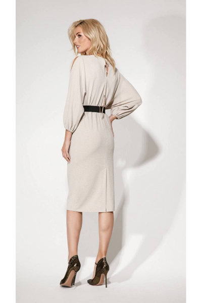 Платье VLADINI 4115 светлый-беж - фото 2