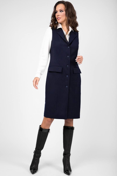 Платье Teffi Style L-1465 синий - фото 1