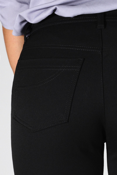 Деловые эластичные брюки из габардина Mirolia 195 черный - фото 3