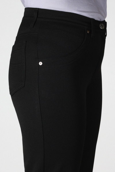 Деловые эластичные брюки из габардина Mirolia 195 черный - фото 4