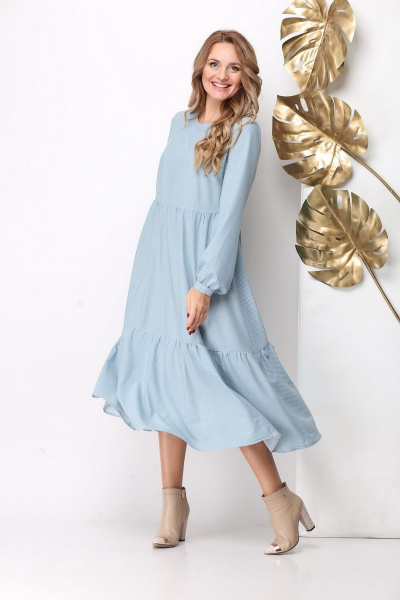 Платье Michel chic 973 голубой - фото 2