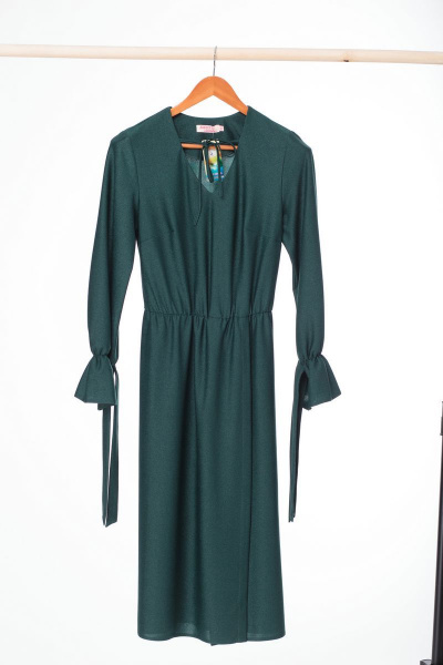 Платье Anelli 758 изумруд - фото 7