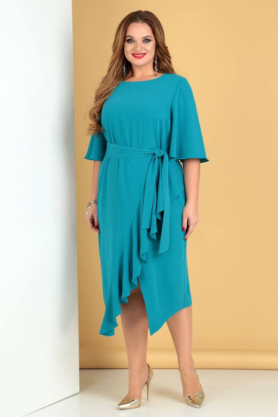 Платье Liona Style 724 бирюза - фото 1