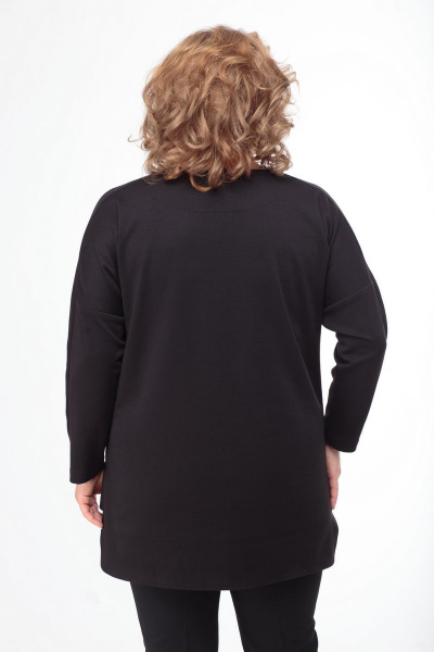 Туника классическая с меховыми карманами и асимметричным низом Anelli 806 - фото 5