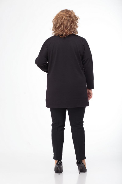 Туника классическая с меховыми карманами и асимметричным низом Anelli 806 - фото 7