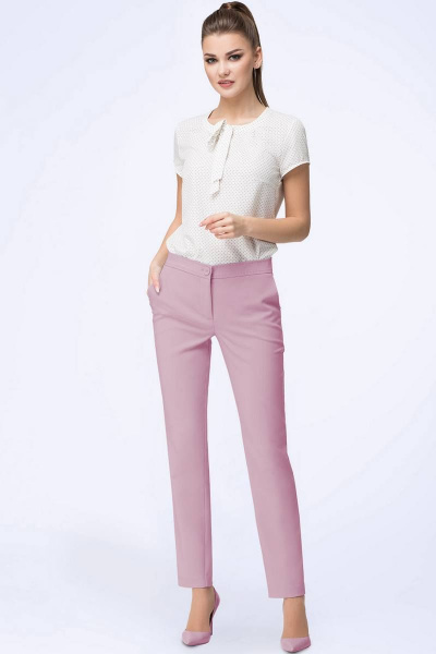 Блуза, брюки, жакет LeNata 31796 пепельная-роза - фото 11