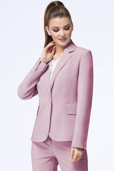 Блуза, брюки, жакет LeNata 31796 пепельная-роза - фото 9