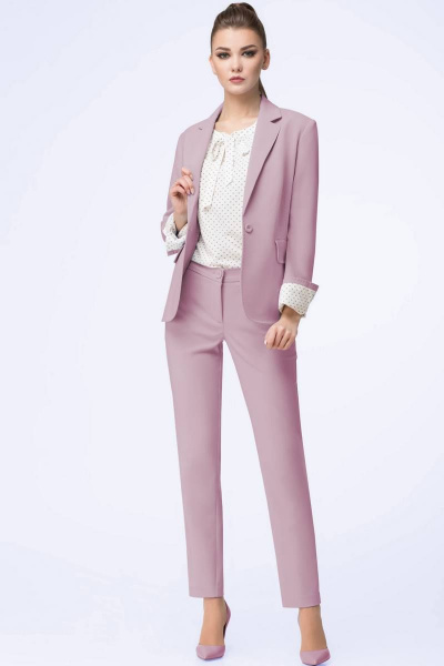 Блуза, брюки, жакет LeNata 31796 пепельная-роза - фото 10