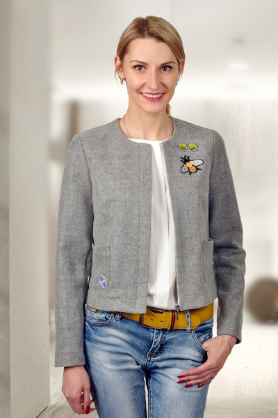 Жакет Talia fashion 073 серый - фото 1