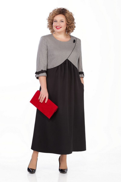 Платье Pretty 926 бежевый_гусиная_лапка - фото 1