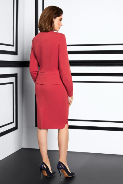 Жакет, юбка Lissana 3941 амарант - фото 4