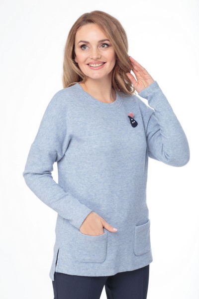 Джемпер Anelli 426 светлая_бирюза - фото 6