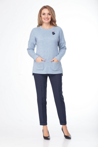 Джемпер Anelli 426 светлая_бирюза - фото 9