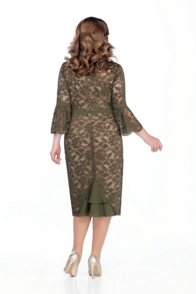 Платье TEZA 263 хаки-беж - фото 2