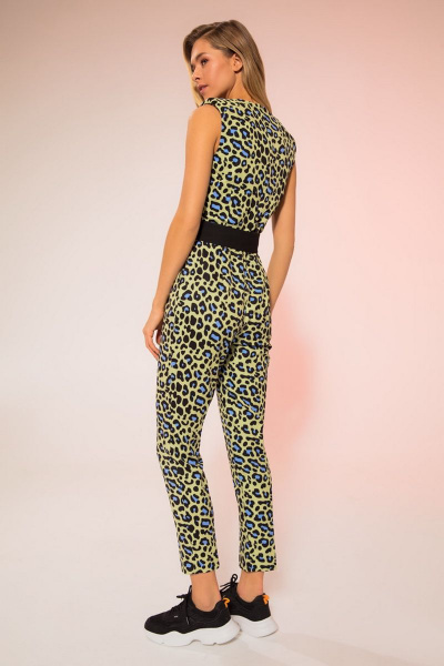 Комбинезон LaVeLa L1954 салатовый/леопард - фото 3