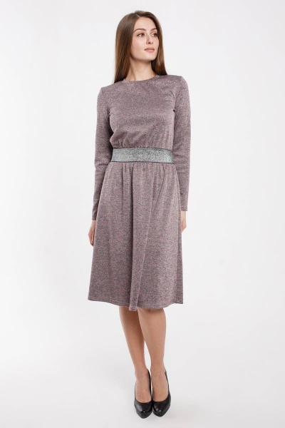 Платье Madech 205348 розовый,серый,серебристый - фото 2