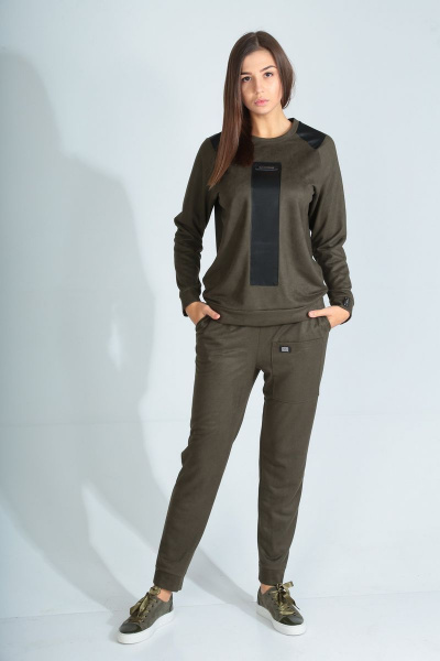Брюки, свитшот Диомант 1491 хаки - фото 1
