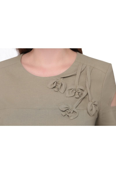 Платье БелЭкспози 1195 оливка - фото 2