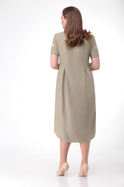 Платье БелЭкспози 1195 оливка - фото 3