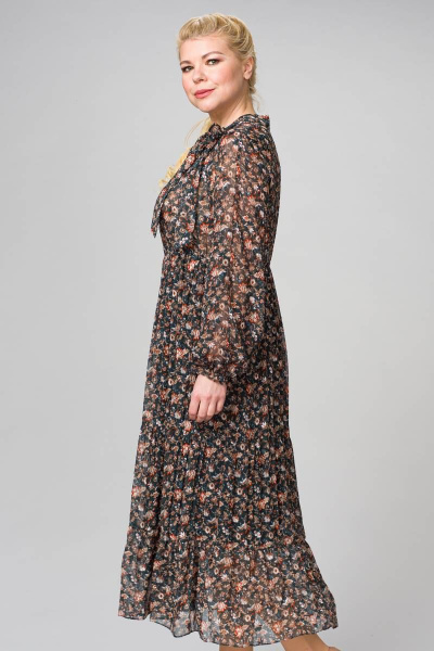 Платье ASV 2182 1зеленый,коричневый - фото 3