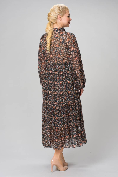 Платье ASV 2182 1зеленый,коричневый - фото 5