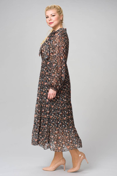 Платье ASV 2182 1зеленый,коричневый - фото 6