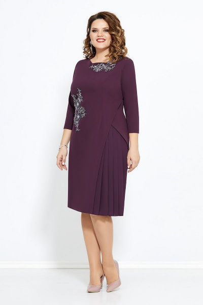 Платье Mira Fashion 4582-3 слива - фото 1