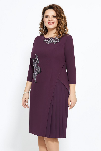 Платье Mira Fashion 4582-3 слива - фото 2
