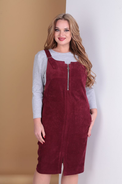 Джемпер, сарафан Tensi 281 марсала - фото 2