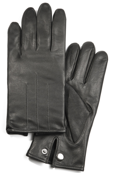 Перчатки из натуральной кожи для демисезона ACCENT 461 черный - фото 2