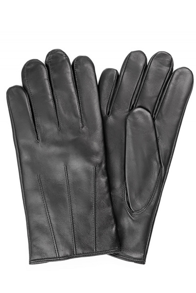 Мужские перчатки из овчины с шерстяной подкладкой ACCENT 809 черный - фото 1