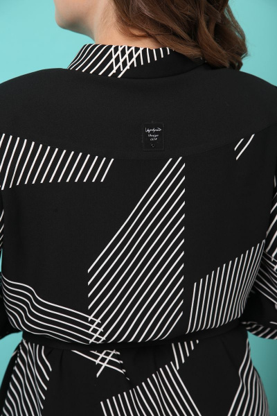 Блуза, брюки Karina deLux B-263 синий-горчица - фото 3