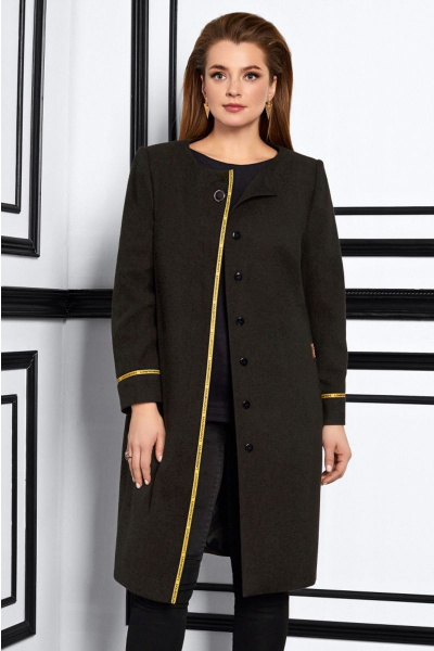 Пальто Lissana 3848 темная_олива - фото 3