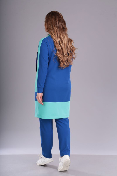 Брюки, кардиган ANASTASIA MAK 692 васильковый - фото 3