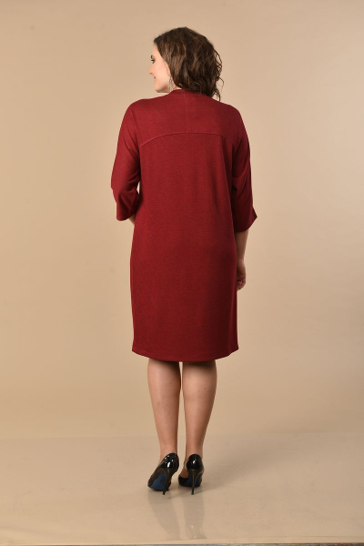 Платье Lady Style Classic 1255 бордовый - фото 2
