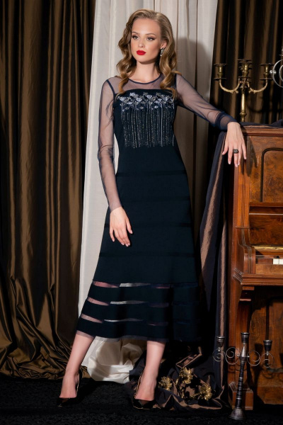 Платье Barbara Geratti С2703BG т.синий - фото 1