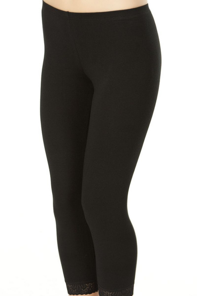 Черные кружевные панталоны из трикотажа Verally 167-4 черный - фото 3