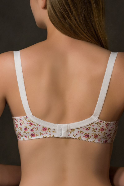 Бюстгальтер для кормления из эластичного хлопкового текстиля Verally 2037-1 розочки - фото 3