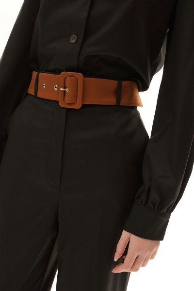 Блуза и брюки из текстиля с нагрудными вытачками Golden Valley 6519 черный - фото 5