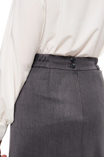 Блуза, юбка Beautiful&Free 6045 белый+графит - фото 11